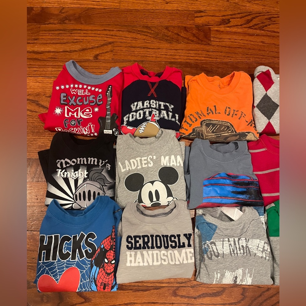 17 Long sleeve boys shirts